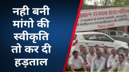 पाली: मांगो पर नहीं बनी सहमति तो कर दी हड़ताल, देखें क्या पड़ा राजस्व कार्यों पर असर