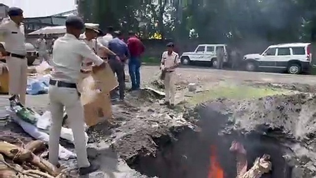जब्त 13.14 क्विंटल गांजे से उत्पादित हुई 1 मेगा...