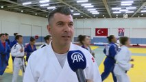 TRABZON - Genç Kadın Judo Milli Takımı, Avrupa Şampiyonası hazırlıklarını Trabzon'da sürdürüyor
