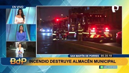 SMP: importantes daños materiales tras incendio de un almacén de ayuda humanitaria
