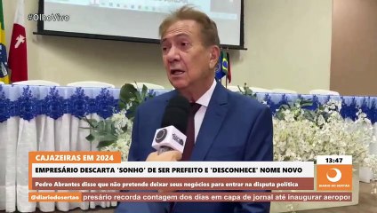 Empresário descarta ser candidato a prefeito de Cajazeiras e afirma que não vê nome novo do setor