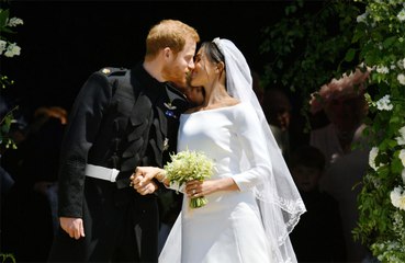 King Charles was 'in awe' of Duchess Meghan Markle's wedding gown