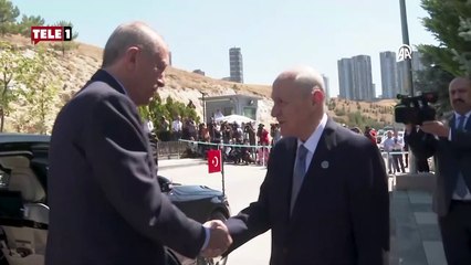Erdoğan Bahçeli'yi evinde ziyaret etti
