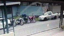 Câmera flagra furto de moto em menos de 15 segundos em Curitiba