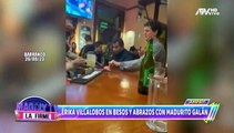 ¡Ampay! Érika Villalobos es captada con nuevo galán en apasionados besos y abrazos.