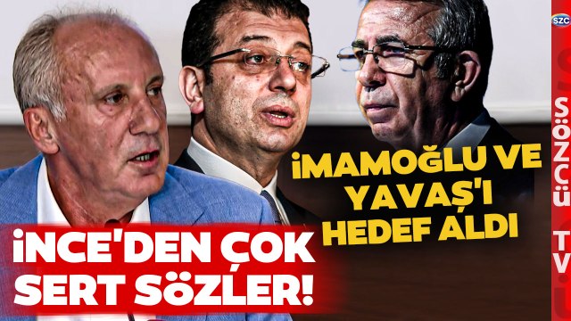 Muharrem İnce Ortaya Çıktı Ekrem İmamoğlu ve Mansur Yavaş'a Çok Ağır Konuştu!