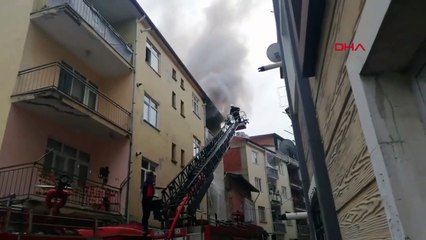 Un incendie s'est déclaré dans un appartement de 4 étages à Tokat