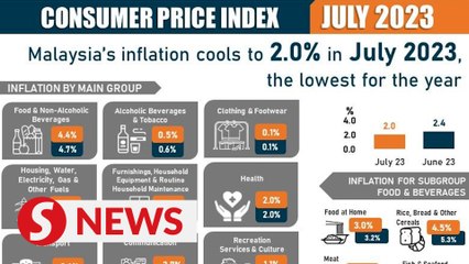 Malaysia’s inflation rate eases to 2% in July, says Economy Minister