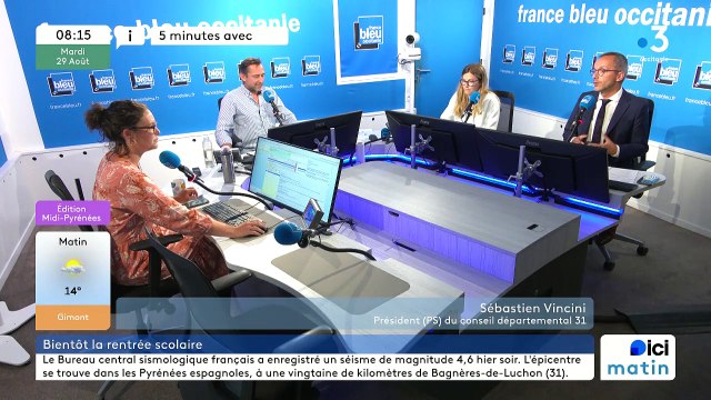 5 MINUTES AVEC Sébastien Vincini, président du Conseil départemental de la Haute-Garonne