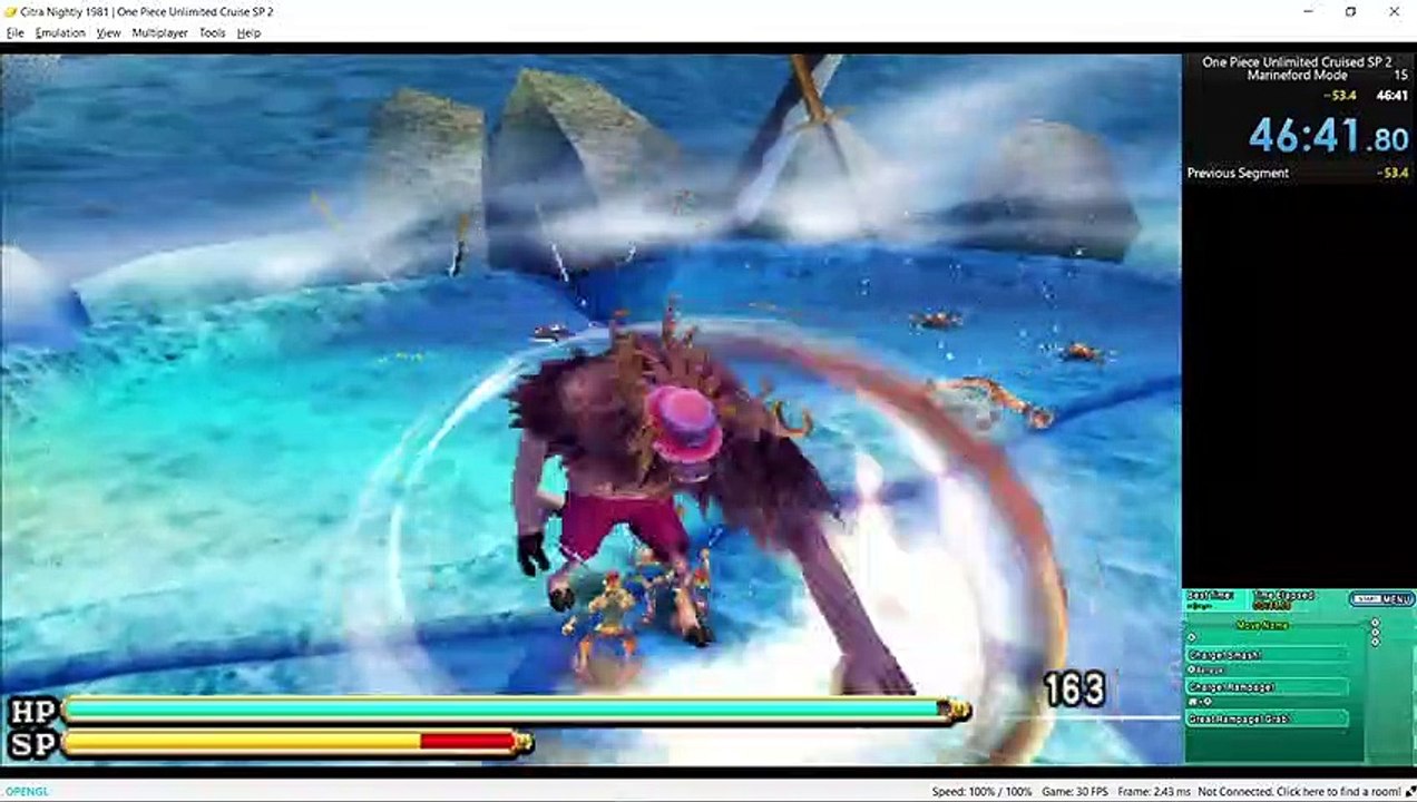 200 Down (Rampaging Chopper) 5:36.09 - One Piece Unlimited Cruise SP 2
