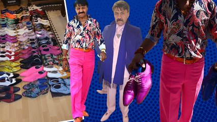 Aksaraylı gurbetçinin renkli kıyafet tutkusu