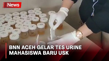 BNN Aceh Tes Urine Ribuan Mahasiswa Baru USK, 8 Maba Positif Psikotropika