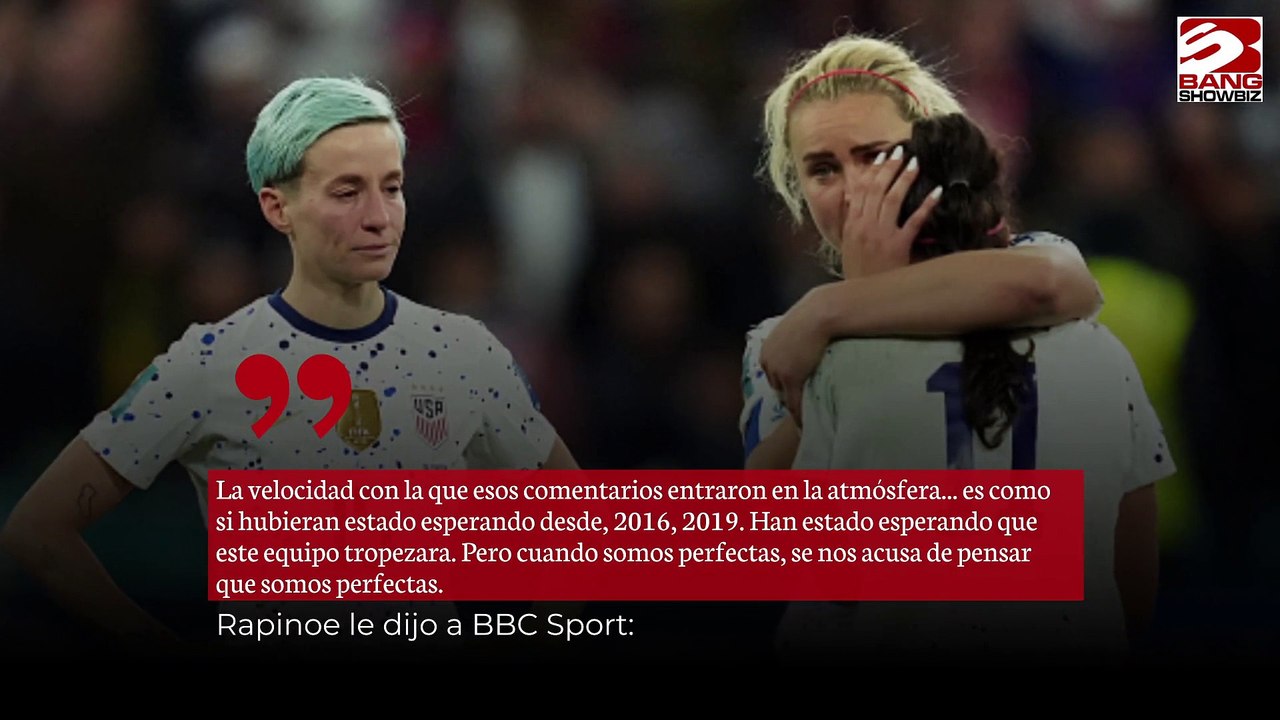 Megan Rapinoe está convencida que los críticos querían que Estados Unidos fracasara en el Mundial