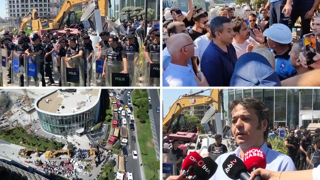 Zeytinburnu'nda yıkım sırasında arbede, İBB ekipleri valilik yazısı üzerine yıkımı gerçekleştiremedi