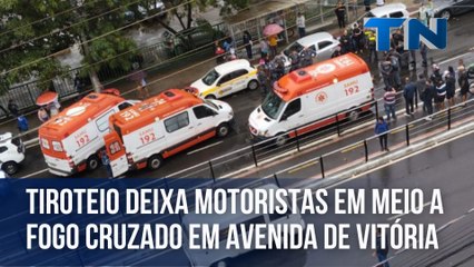 Tiroteio deixa motoristas em meio a fogo cruzado em avenida de Vitória