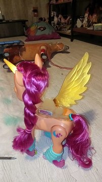 My Little Pony: A New Generation Movie Sing 'N Skate Sunny Starscout - Interactive 9-Inch Remote Control Toy with 50 Reactions, Lights