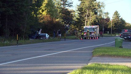 Accident chemin des Raymond Rivière-du-Loup