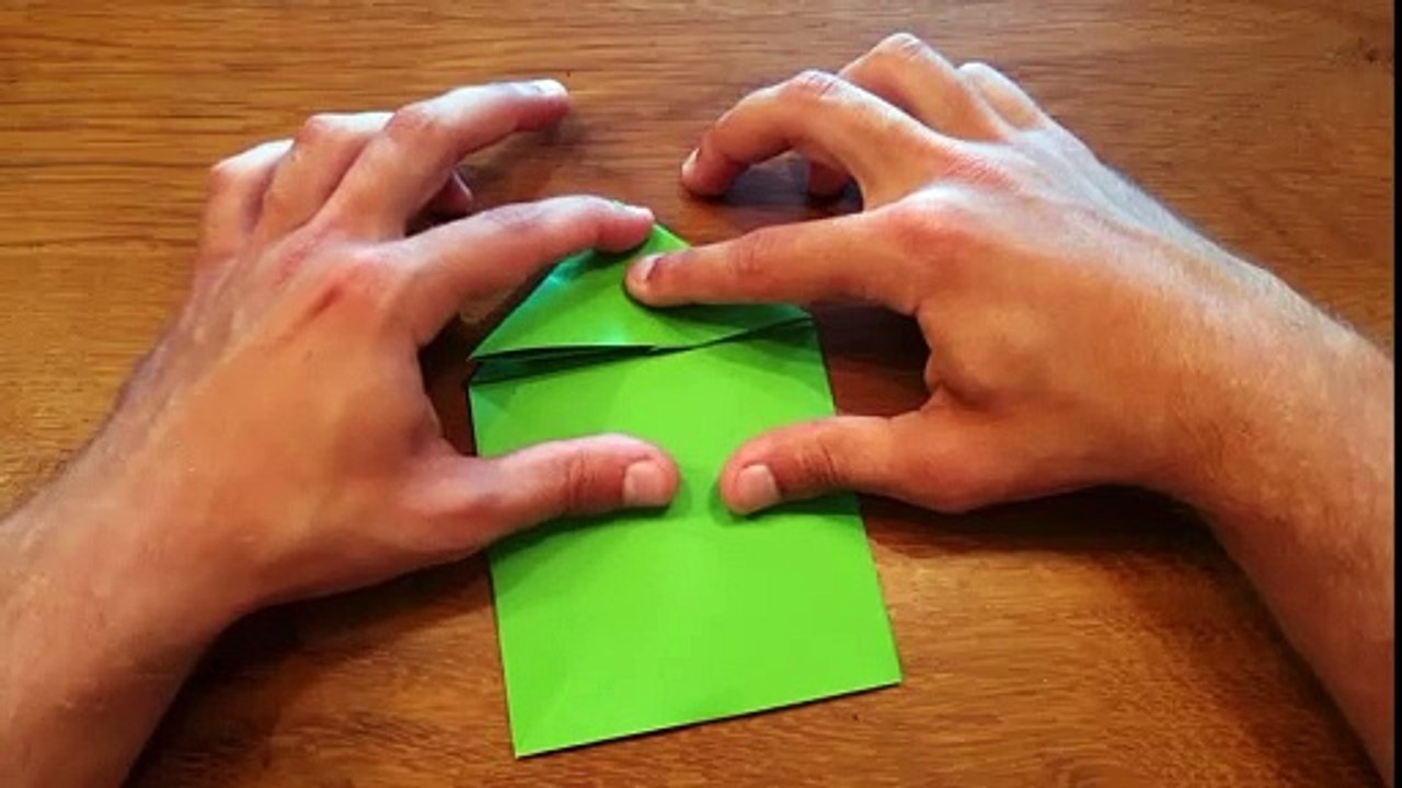 ॐ HOW TO MAKE JUMPING FROG WITH CRAFT PAPER - EASY ORIGAMI