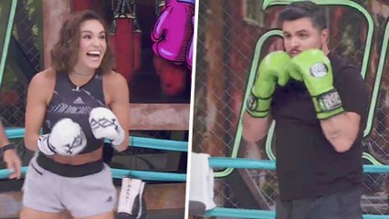 Tania Rincón y Paul Stanley se echan un round de box ¿quién ganó el combate?
