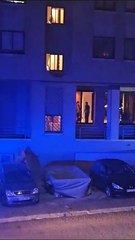 Llegada de los bomberos a la explosión en la calle Juan de Valladolid