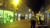 Watch the moment police officer pepper sprays man without warning