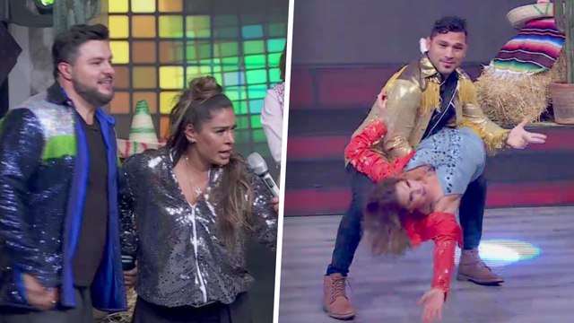 Galilea y Paul no la tuvieron fácil bailando de caballito contra Tania Rincón y Andrea Escalona