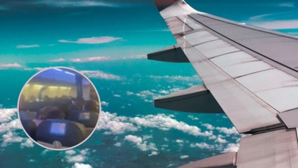 Así quedaron registrados los momentos de pánico que vivieron varios pasajeros durante un vuelo en España