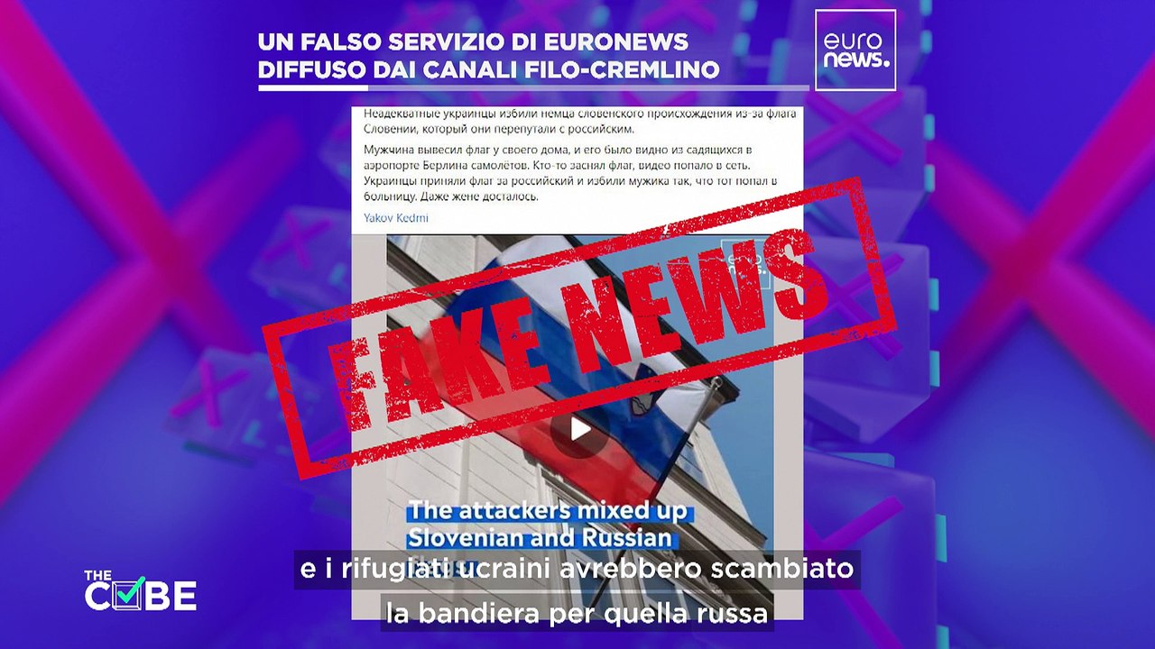 "The Cube": un finto servizio di Euronews sugli ucraini in Germania, condiviso dai canali russi