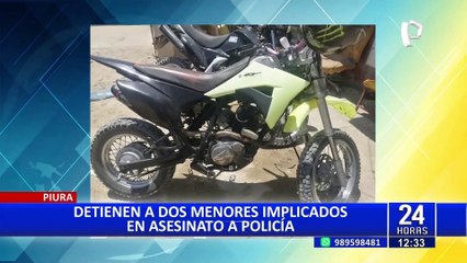 Download Video: Piura: detienen a dos menores implicados en el asesinato de un policía