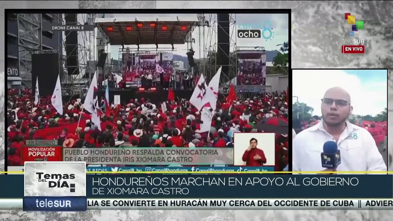 Miles de hondureños protagonizan movilizaciones en apoyo a la pdta. Xiomara Castro