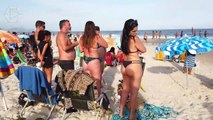 Brazilian Beauties! Copacabana _ Brazil  STUNNING BEACH WALK [4K UHD]