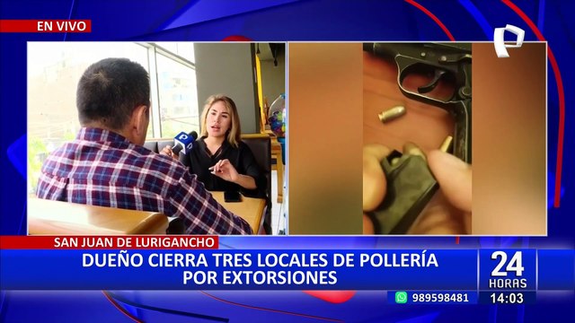 SJL: empresario cierra sus tres locales de pollería por constantes amenazas y extorsión