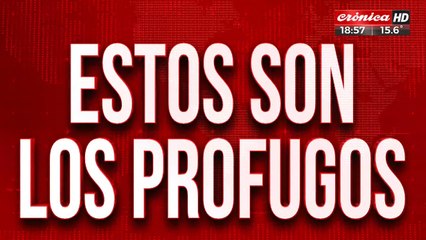 Brutal entradera: estos son los prófugos