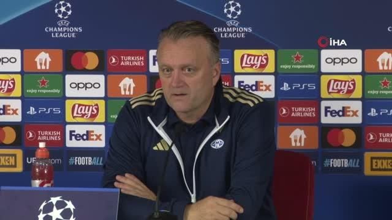 Molde Teknik Direktörü Erling Moe: 'Galatasaray'ın kaliteli oyunculardan kurulu bir takım olduğunu biliyorduk'