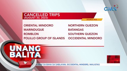 Cancelled flights as of 7:11 a.m. (August 30, 2023) | UB