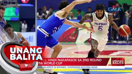 Gilas Pilipinas, hindi nakapasok sa 2nd round ng 2023 FIBA World Cup | UB