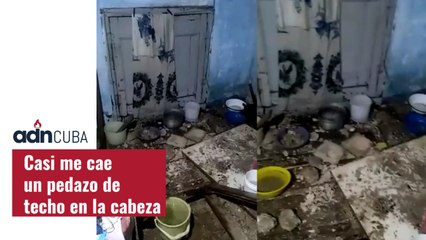 Casi me cae un pedazo de techo en la cabeza