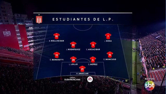 Copa Sul-Americana 2023 Estudiantes x Corinthians (1/4 finais, 2ª) com Téo José (SBT) 1º tempo