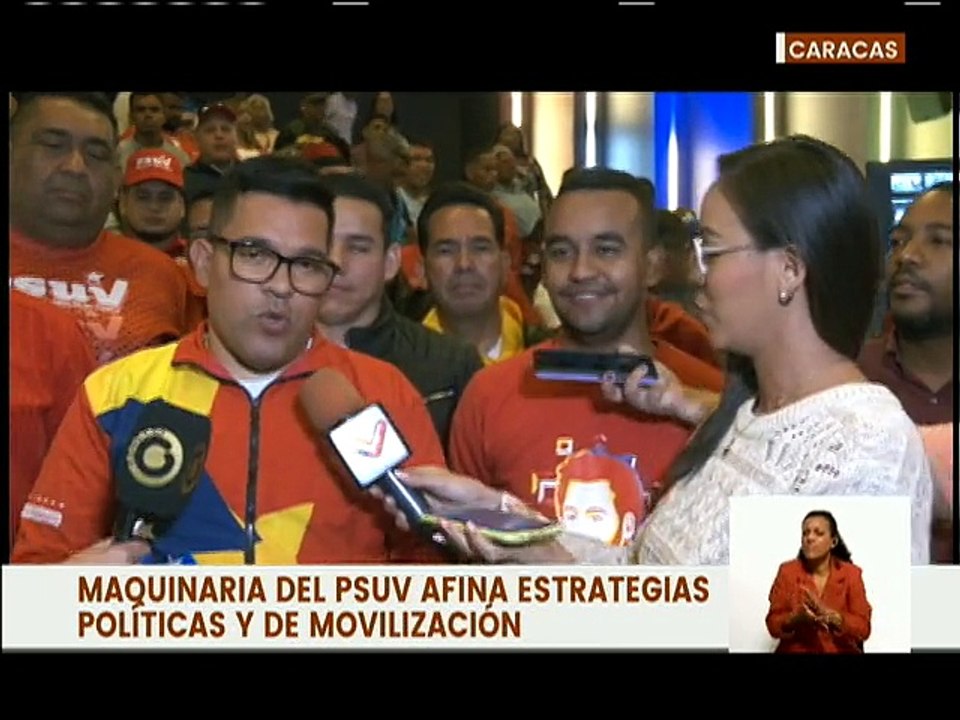 Vpdte. de movilización del PSUV Nahum Fernández...