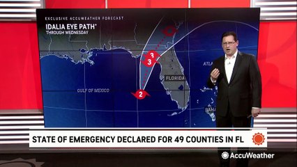 Hurricane Idalia expected to become the first major hurricane to ever hit Florida's Big Bend