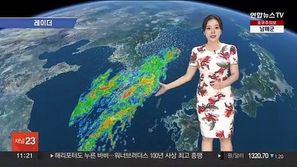 [날씨톡톡] 남부·제주 '호우특보'…시간당 최대 60㎜ 국지성 호우