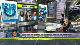 The Colts don't trade Jonathan Taylor and will remain on PUP  - NFL Live