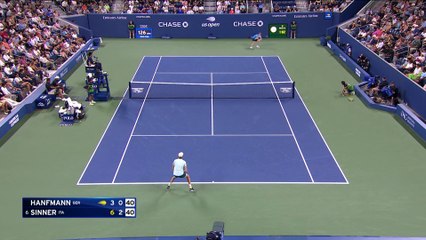 Sinner fait une entrée fracassante face à Hanfmann : Les temps forts du match
