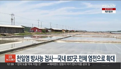 천일염 방사능 검사…국내 837곳 전체 염전으로 확대