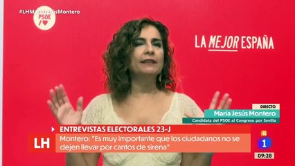 La analfabeta de María Jesús Montero mintiendo para variar
