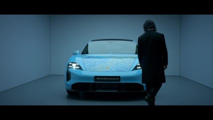Artist Ding Yi individualises Porsche Taycan Turbo S with his own artwork