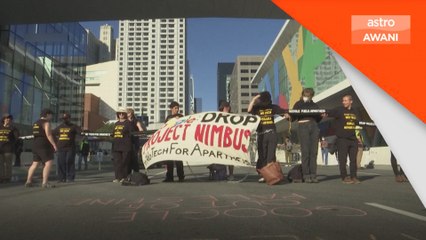 Penunjuk perasaan bantah Google bangunkan teknologi awan Israel