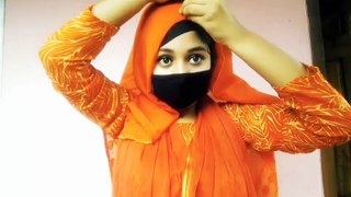 Easy hijab tutorial with full coverage __ Everyday hijab tutorial __ Mustarin Sultana❤