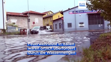 Download Video: Land unter in Teilen Europas - Erdrutsch zerstört Gebäude in der Schweiz