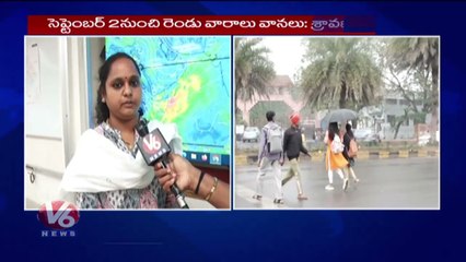 F2F With Weather Dept Officer Sravani About Telangana Rains _ V6  Digital